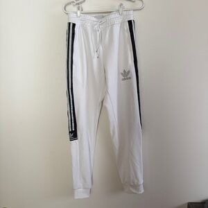Adidas White track Pant
